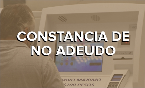 constancia de no adeudo